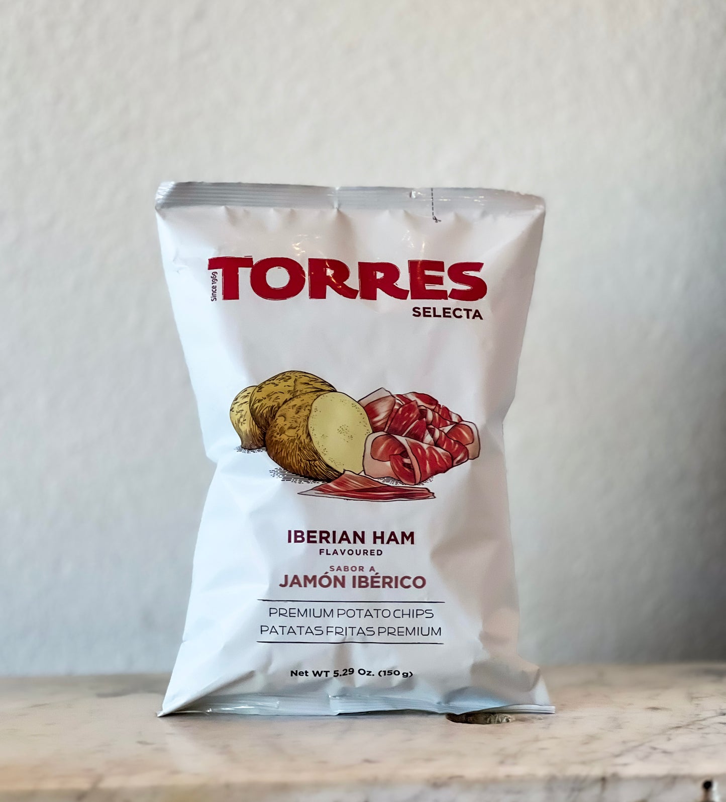 Torres, Potato Chips Jamon Iberico Large Bag (150g)