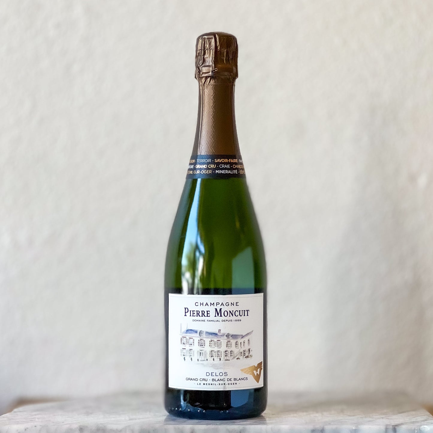 Pierre Moncuit, Champagne 'Pierre Moncuit-Delos' Blanc de Blancs Extra Brut NV
