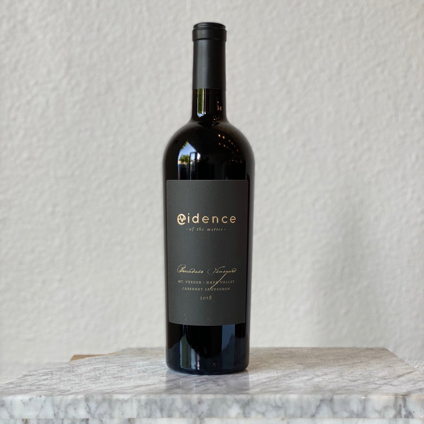 Evidence Wines, Cabernet Sauvignon 'Evidence of the Matter' Mt. Veeder Bruadair Vineyard 2018