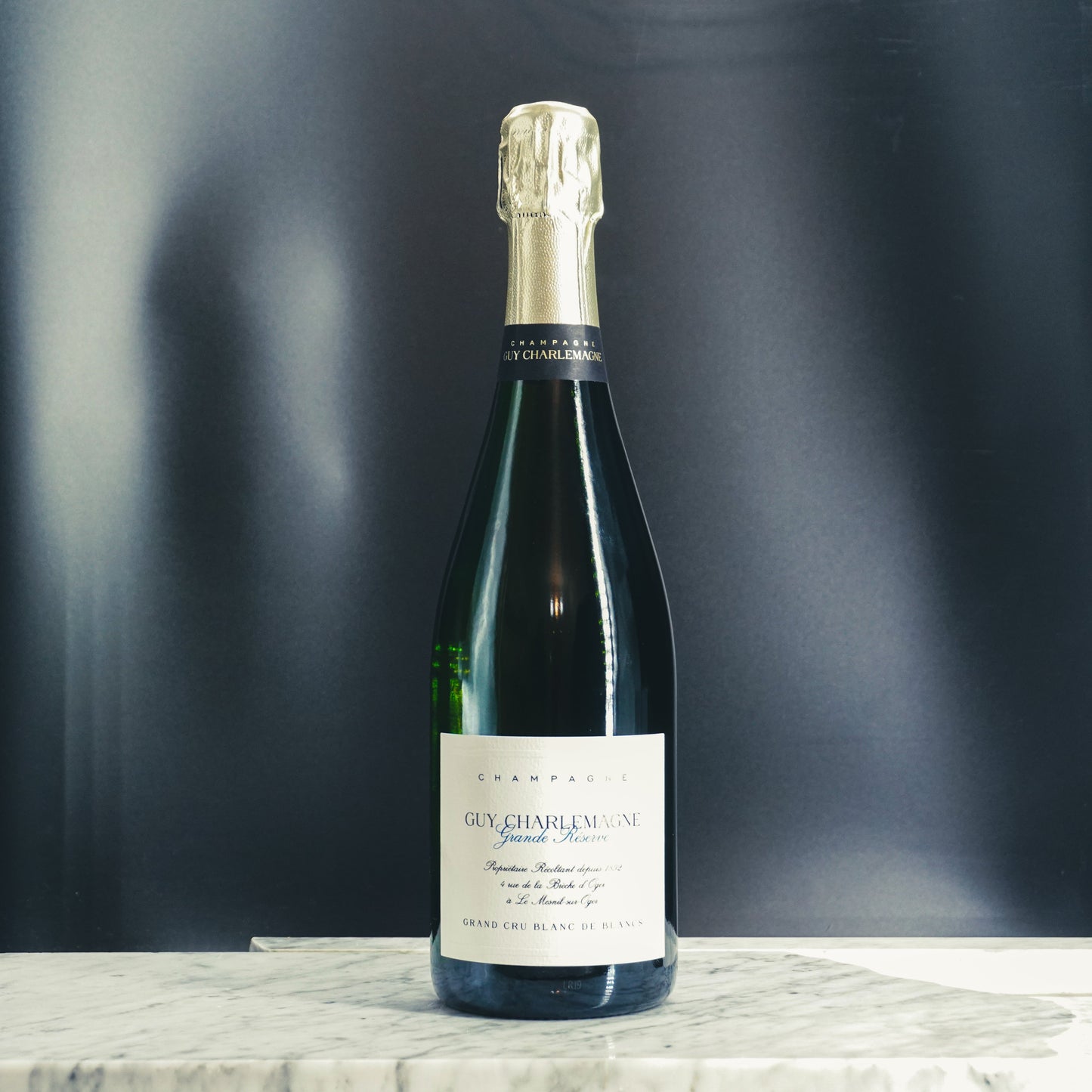 Guy Charlemagne, Champagne Grand Cru Blanc de Blancs Extra-Brut Grande Reserve NV