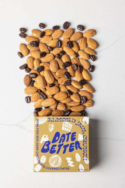 Date Better, Almond Java Crunch, Chocolate Covered Dates