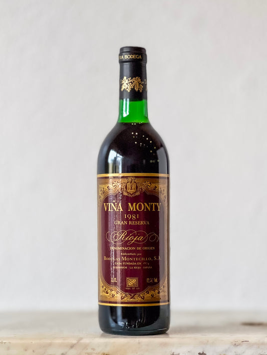 Bodegas Montecillo, Rioja Vina Monty Gran Reserva 1981