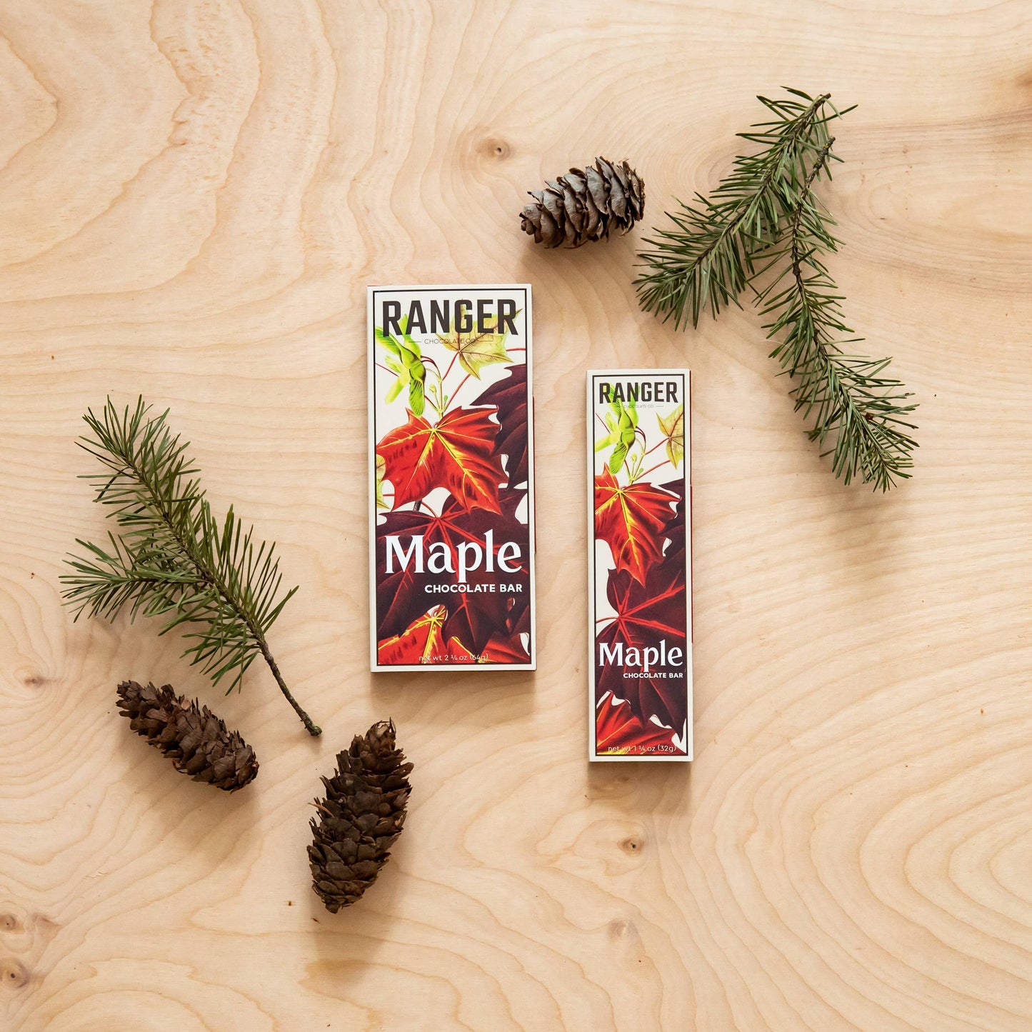 Ranger Chocolate Co., Maple Chocolate Bar, 66% Cacao: 1 1/4 oz.