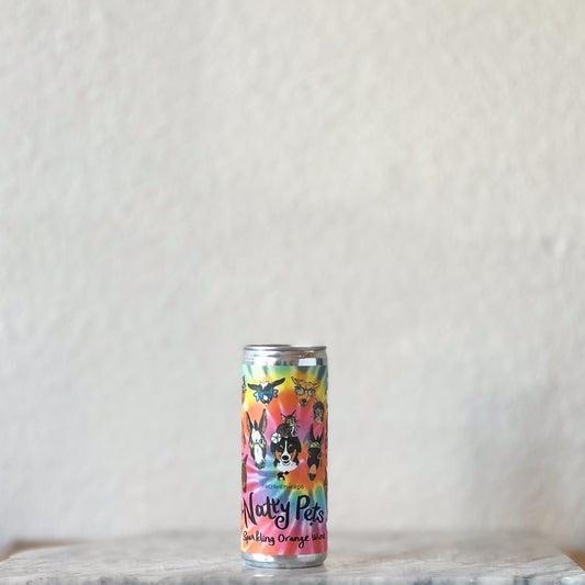 Two Shepherds, 'Natty Pets' Skin Ferment Sparkling Orange 2023 250mL CANS