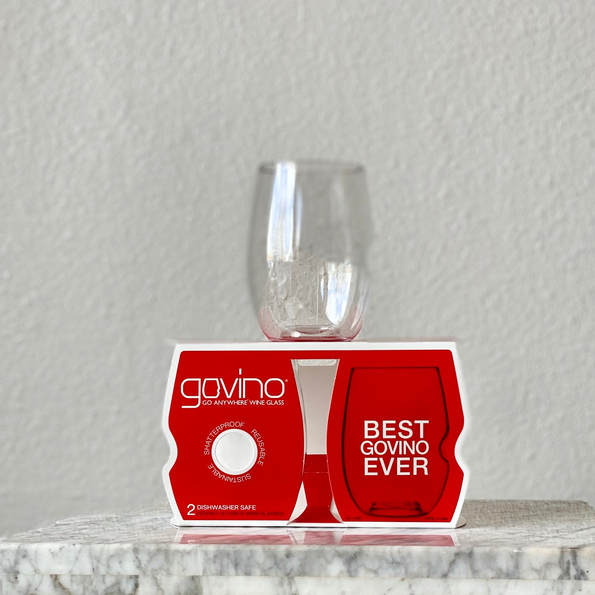 govino, Go Anywhere Wine Glass 16 oz. Set of 2